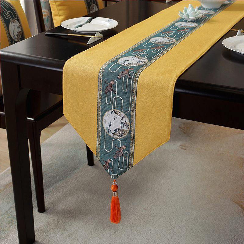 Ceremonia ceaiului cu steag de masă rezistentă la apă, zen, covoraș de ceai, față de masă pentru ceai, față de masă lungă de vânzare la cald în stil chinezesc