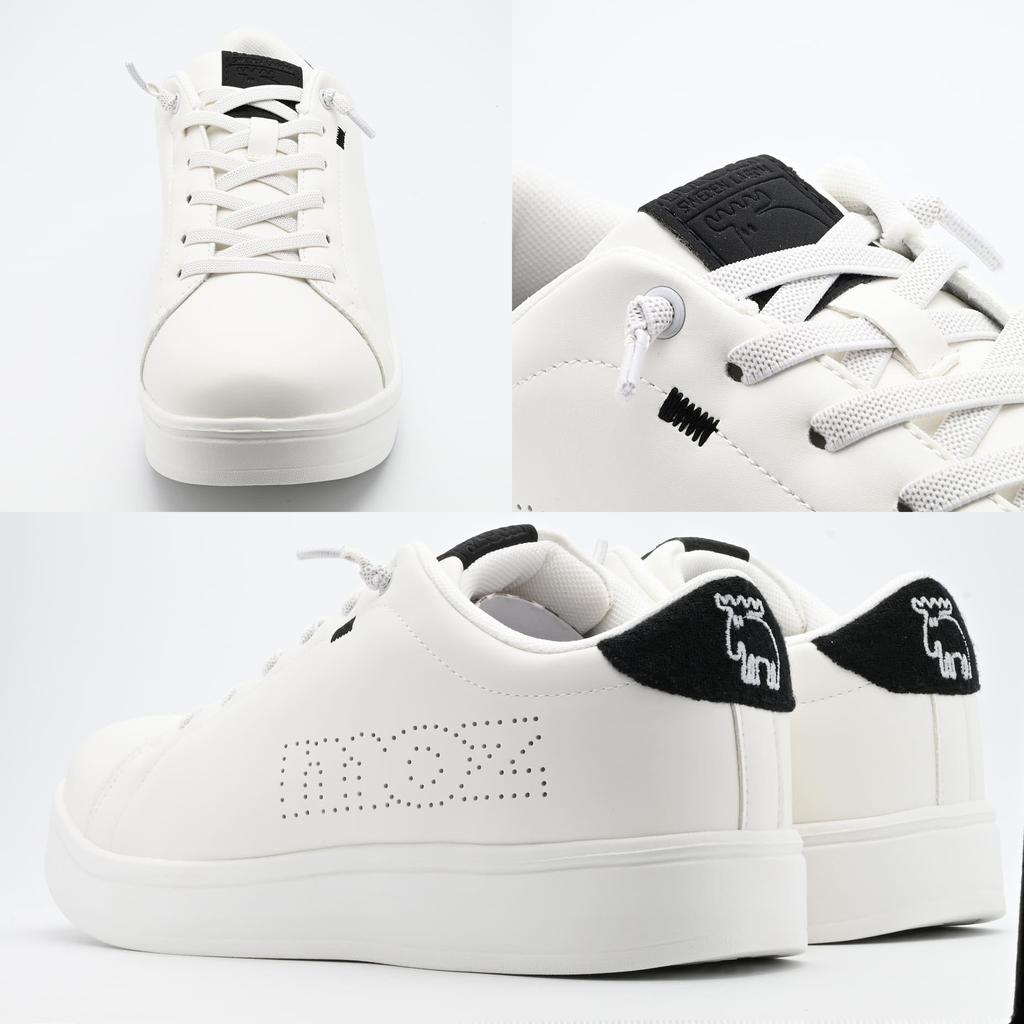 Mozu Court Washable Towel Easy To Put Rubber White Sneakers 5232 Size Men's Sneakers, Lightweight, Moisture-Wicking, Sweat-Absorbent, Insole, On,