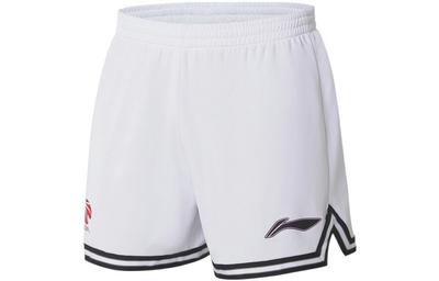 CBA Basketball Shorts Men's White AAPS143-1