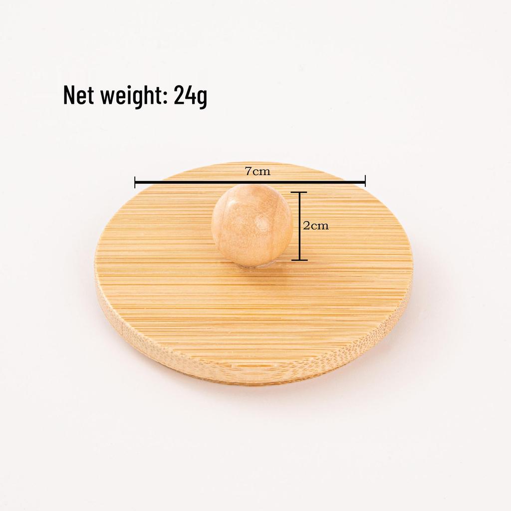 Diamond Pattern Cotton Pad Organizer with Wooden Lid - Multi-Purpose Desktop Storage Box
