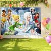 Peter Pan Tinker Bell Birthday Party Decoration Cake Topper Balloon Princess Forest Elf Background Banner Boy Girl Gifts
