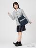 EASTBOY Shoulder Nylon Bag 209079 Navy x Sax 3 Free Size Women School Bag (585)