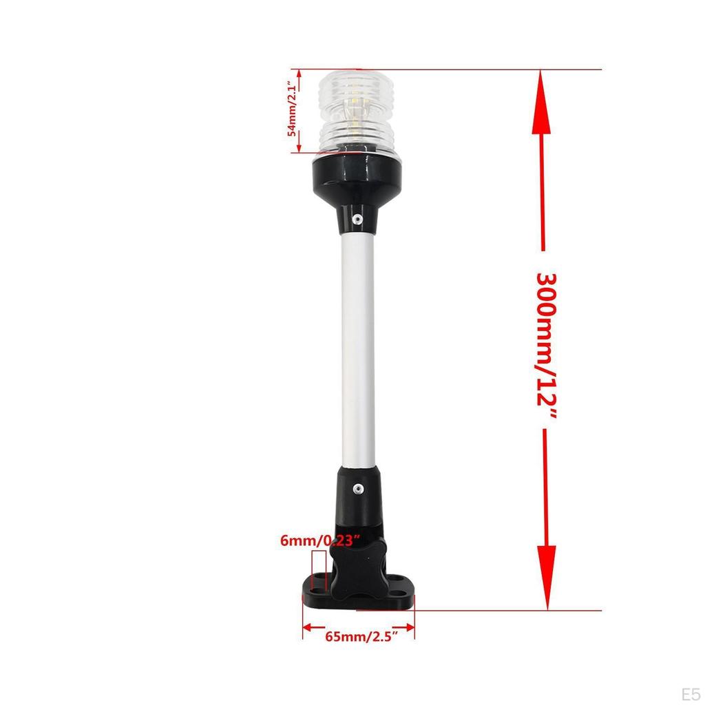 LED Marine Navigation Light Lamp Bright Anchor Degree Fold Down