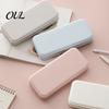 Waterproof Pencil Case for Students 2Pcs Simple Students, Plastic Holder Multipurpose with Multiple Compartments, Lightweight Portable Stationery