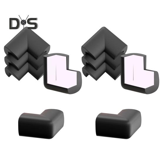 10 Stück Möbeleckenschutz, Antikollisionsschutz, babysicher, weich, selbstklebend, für Tisch und Schreibtisch, rechtwinklig, scharfe Kanten, Eckenschutz, Stoßstangenschutz