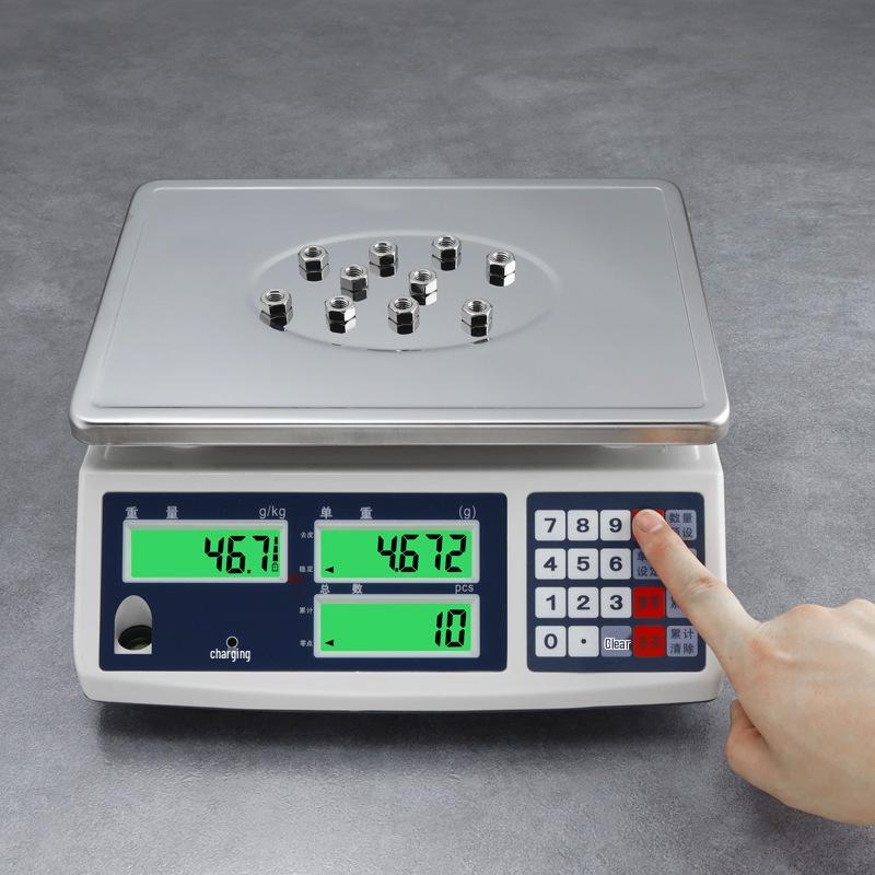 High-Precision Industrial Electronic Counting Scale - Small Platform for Accurate Weighing