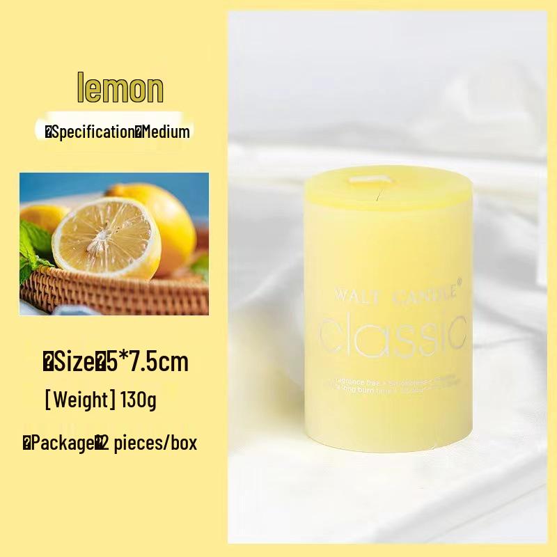 Colorful Cylindrical Scented Candles - Smokeless for Emergency, Weddings, Birthdays, and Church or Hotel Décor