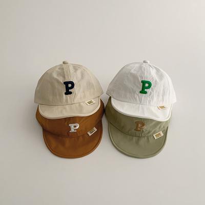 New Baby Hat Summer Korean Version Of Letters Toddler Baby Casual Cap Sun Protection Quick Hats Drying Children's Baseball Caps
