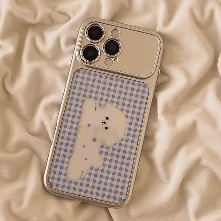 Applicable to Huawei pura70 mobile phone case advanced sense HUAWEIpura70pro plaid hollow puppy cat