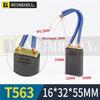 T563 DC Motor Carbon Brush - Morgan Material, Steel Mill, Meiersili, Sizes 12.5, 16, 20, 32, 40, 50, 60.
