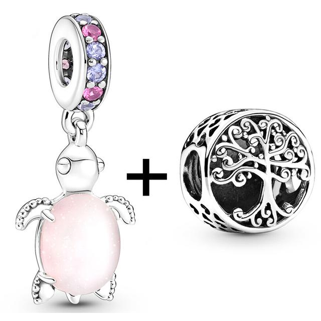 2 teile/los Schildkröte Octopus Vogel Charme Perlen Anhänger Passt Original Diy Armbänder Halsketten Für Frauen Männer Schmuck Geschenk Sonderangebot