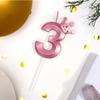 Number3 Happy Birthday Cake Candles Number Birthday Candles 3DDiamond for Birthday Party Wedding Decoration Reunions Theme Party