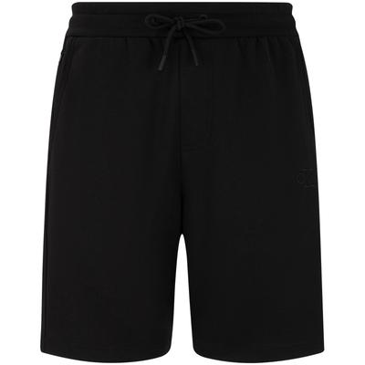 Drawstring Waist Minimalist Embroidered Commuter Knit Casual Shorts Men Shorts Space-Black J326348