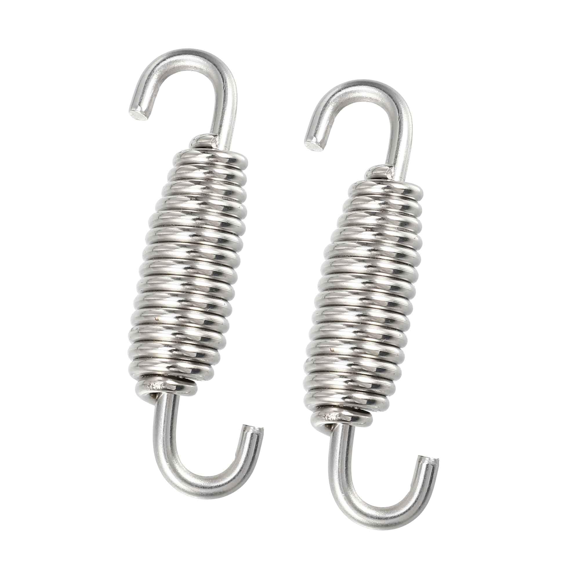 

BULLSPANN Motorcycle Universal Exhaust Pipe Spring 55mm Stainless Steel Exhaust Pipe Spring Hook Retrofit серебряный