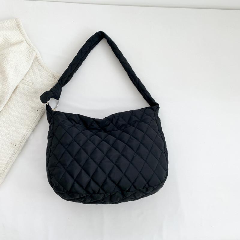 Trendy 2023 Spring Women s Tote Bag Street Style Large Capacity Shoulder Bag чёрный