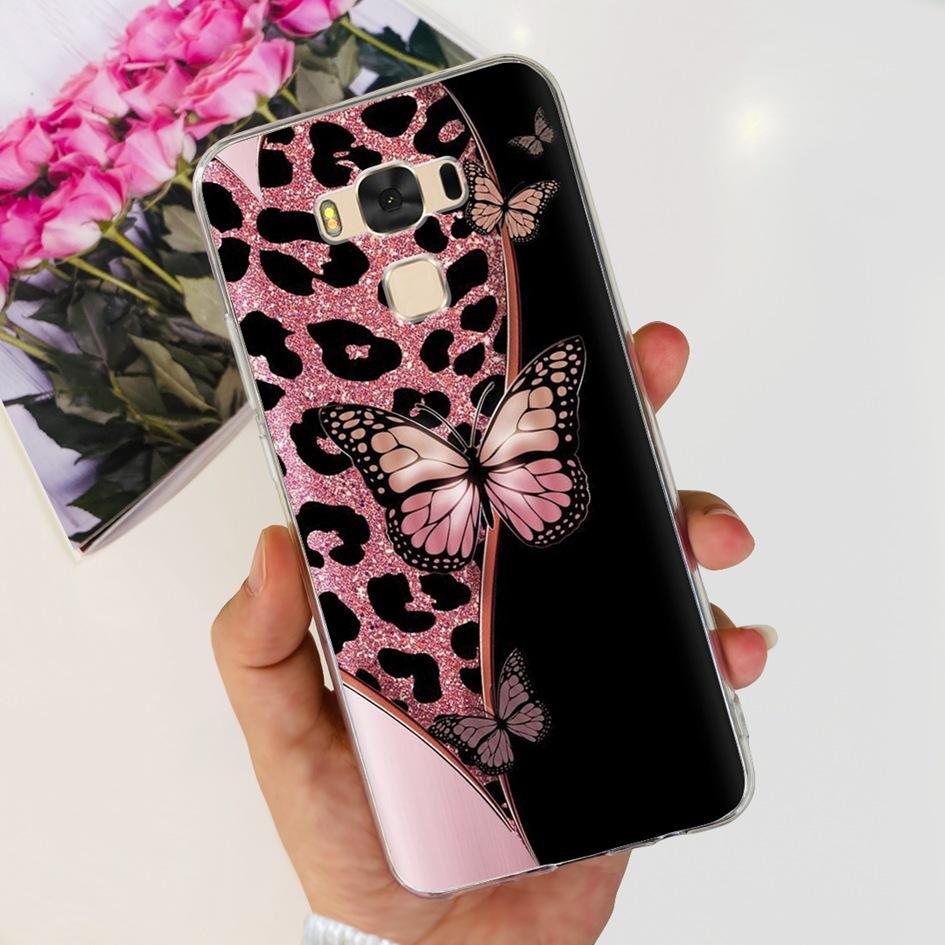 For Asus ZenFone 3 Max ZC553KL Case Popular Flower Butterfly Soft Silicone Phone Cover For ASUS X00DD X00DDA XOODD ZC553KL Funda