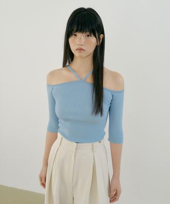 LUCIR ZU V-Strap Knit (Sky Blue)