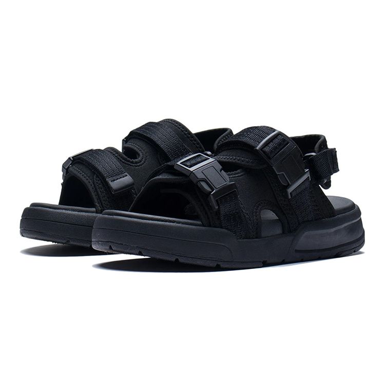 Li Ning Coca Sports Sandals Kids Sandals Black YKUS010-3