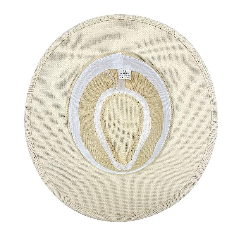 Spring and Summer Vacation Beach Hat Female British Top Hat Sun Protection Wide Brim Beach Male Panama Couple Straw Hat