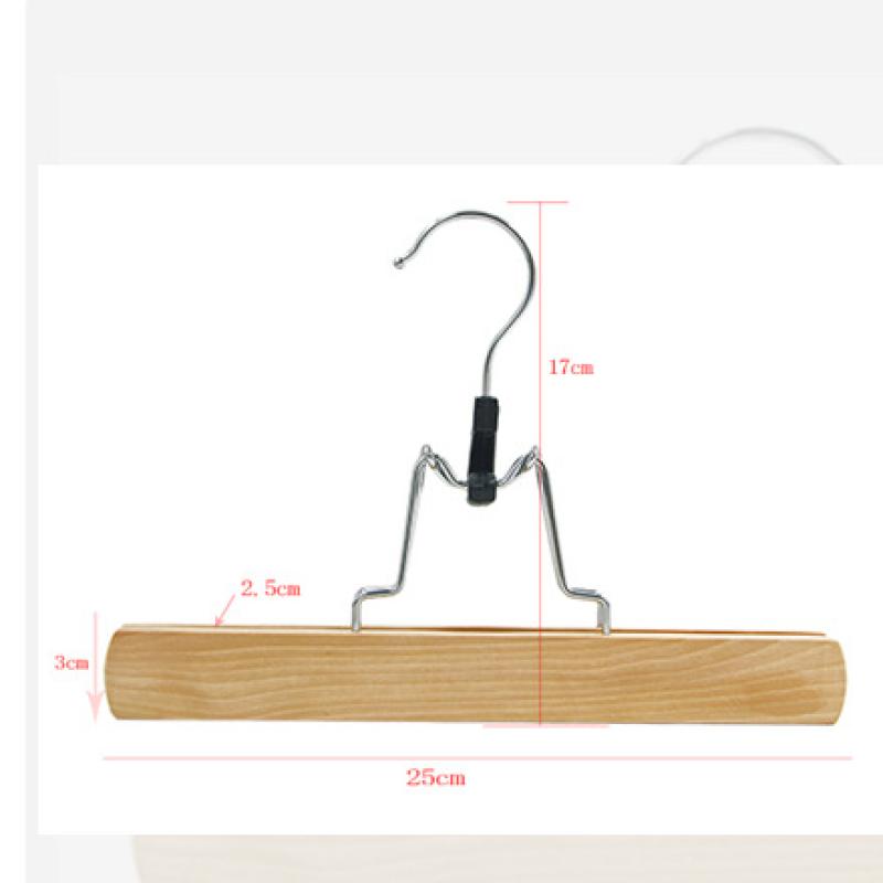 Adjustable Wooden Hanger for Wigs & Hanfu Dresses, Skirt Pants Hanger JK Uniform & Pleated Skirts, Multi-Punctional Foldable Storage Organizer