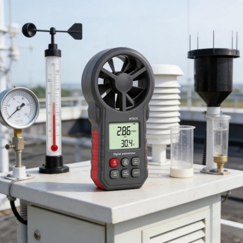 Portable Lightweight Wind Speeds Meter with Slim Design & Lightweight Anemometer for Easy Carrying in Outdoor Field Work