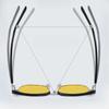Retro Rivet Square Photochromic Semi-Rimless Women Men Eyeglasses Ultraviolet-proof Night Vision Goggles Men Glasses
