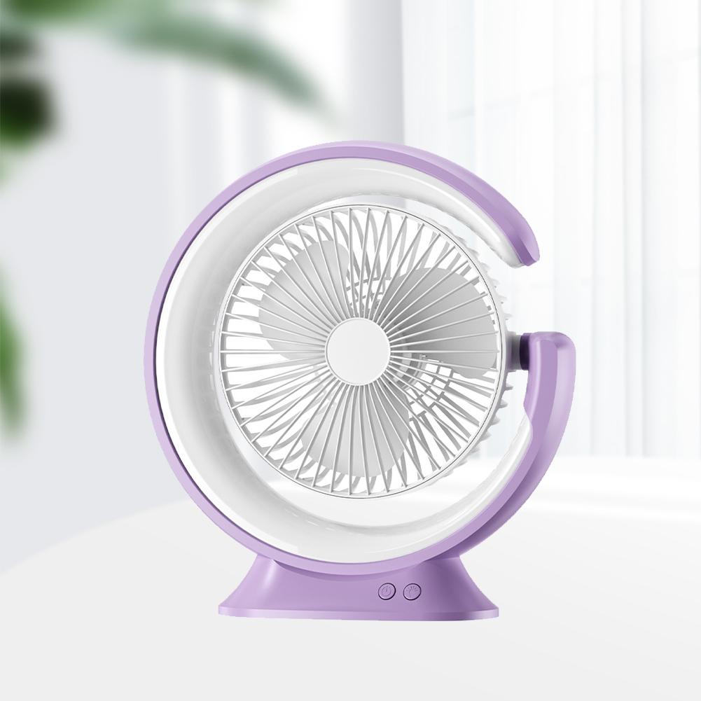

Desk Fan Table Lamp USB Charging Small Fan Cooler Ultra Quiet Air Cooler Fan Adjustable Wind Direction for Home Office
