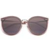 Eonadeoluteu Flat Sunglasses Glarii Metal Combination
