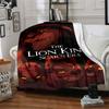 1pc The Lion King Scar's Era Blanket Lightweight Flannel Throw for Sofa Bed Travel Camping Livingroom Office Couch Chair Digital Printing