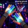 LED Rukavice Rave Světlo Prstové Osvětlení Blikající Svítící Palčáky Duha Neonové Svítící Rukavice Svítící Rukavice Pódium Party Potřeby
