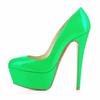 New Women Pumps Extremely High Heels Shoes14cm Sexy Patent Leather Woman Wedding Party Shoes Platform Stiletto Red 817-9PA