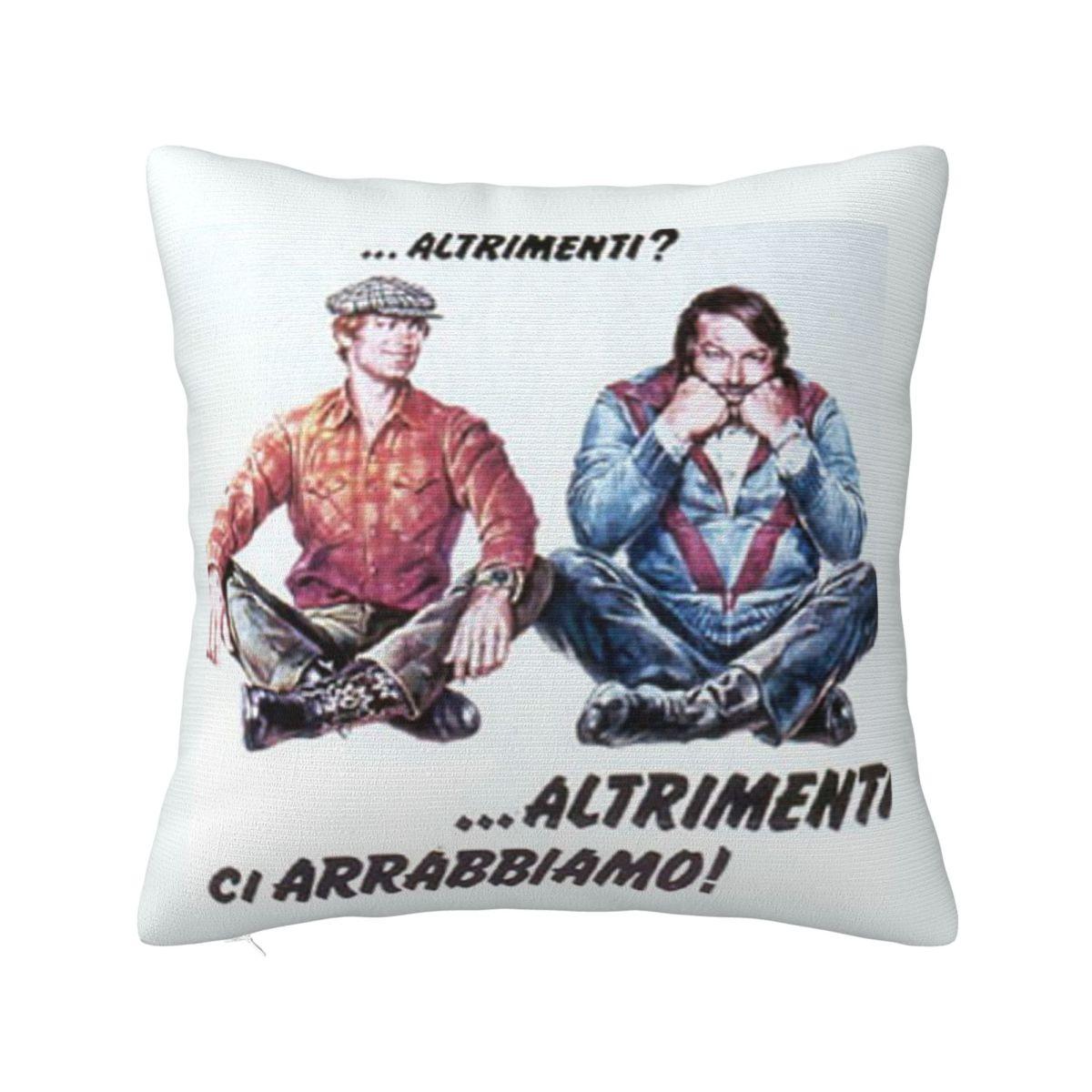 

Футболка Бад Спенсер Теренс Хилл Наволочка Подушка Комфорт Декоративная подушка Диванные подушки Используется для дома Спальни Гостиной 22x22Inch