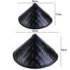 Kung Fu Hats Dance props Bamboo Rattan Hats Men Fisherman Hats Weave Straw Hats Tourism Rain Caps
