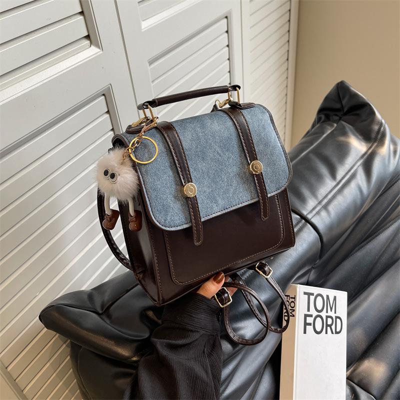 Simple backpack women's college style school bag new fashion casual small backpack personalized travel bag