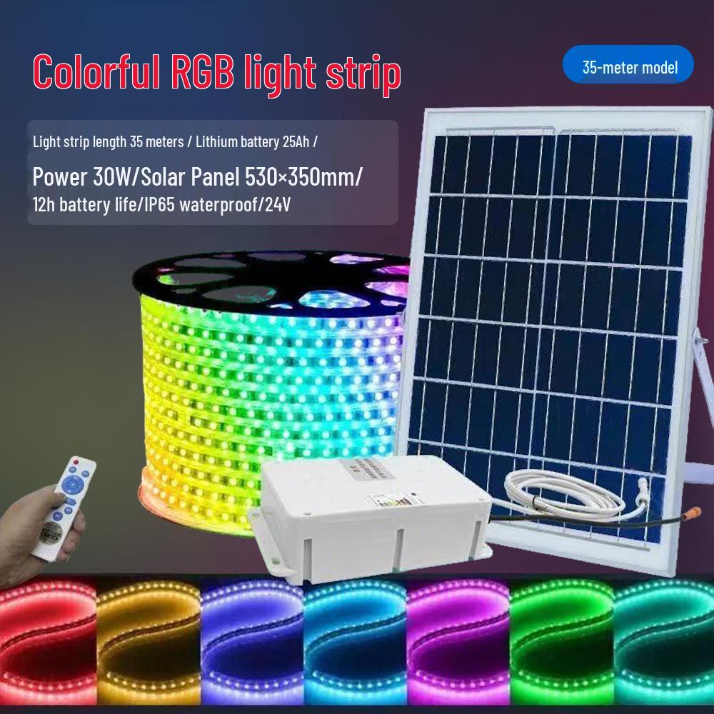 Waterproof Outdoor RGB LED Strip Lights with Remote Control