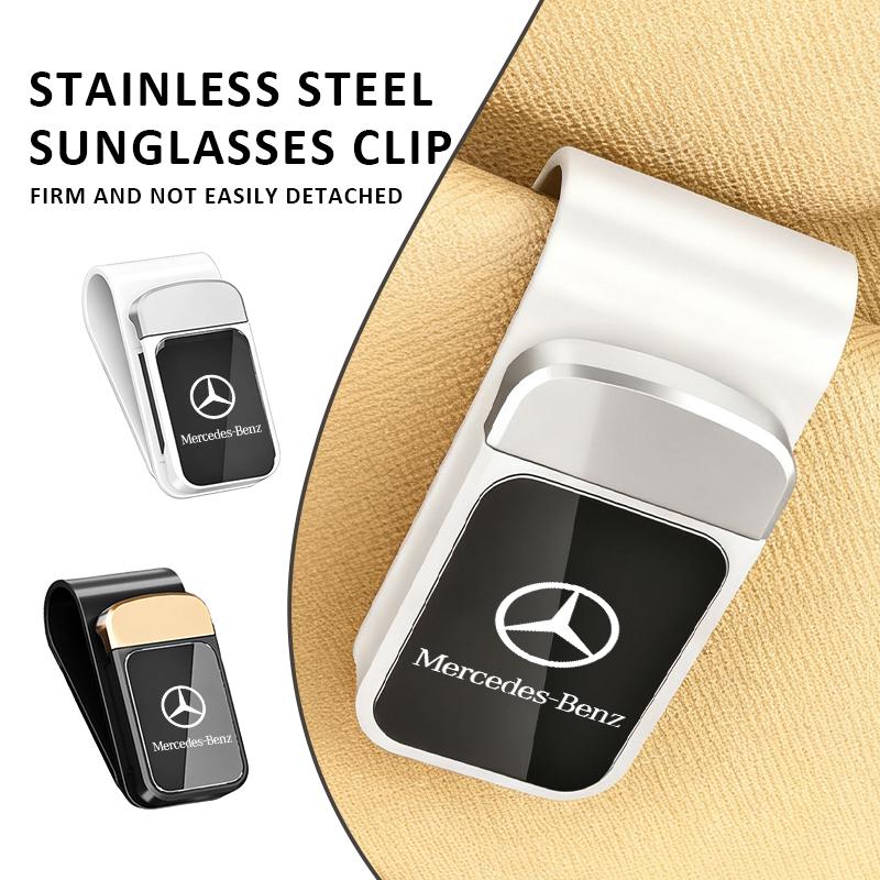 MGS2 For Benz Car Sun Visor Glasses Holder Auto Eyeglasses Storage Box Storage Tools AMG Exclusive A C E R V Class CLA CLS C180 C200