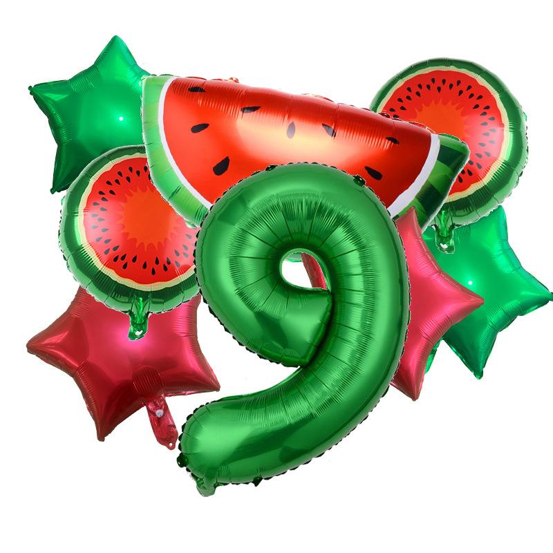 Summer Fruit Themed Aluminum Film Balloon Watermelon Birthday Balloon Party Atmosphere Decoration
