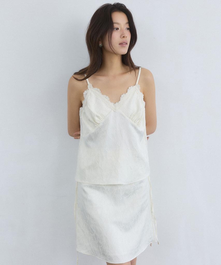 Adowl Jacquard Satin Set - Cream
