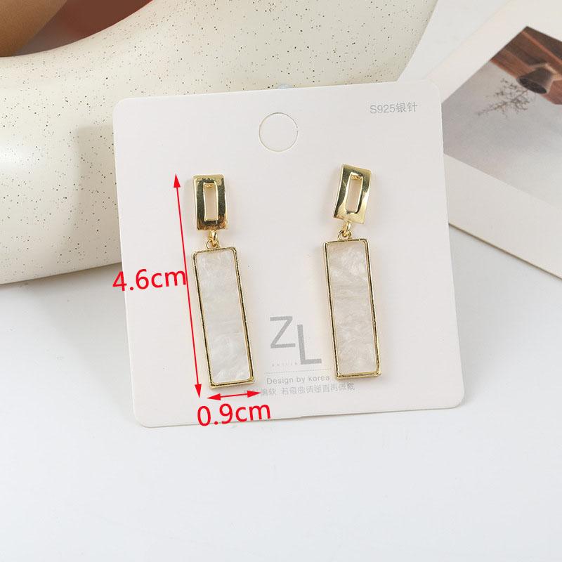 

Новые квадратные длинные висячие серьги для женщин, красочные эмалевые геометрические эффектные серьги-подвески, серьги-капли для девушек, pendientes