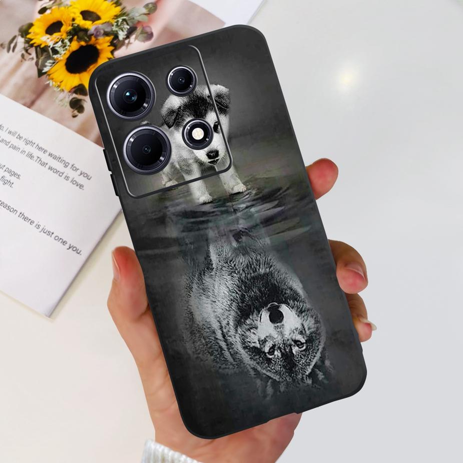 For Infinix Note 30i Case X6716 Stylish Cat Flowers Painted Cover Soft Silicone Phone Case For Infinix Note 30 Pro Note30 Bumper