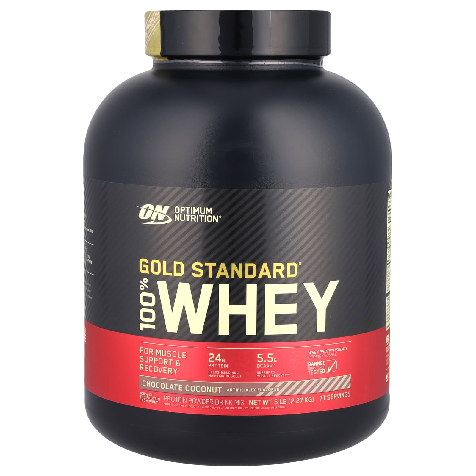 

Gold Standard 100% Whey, Chocolate Coconut, 2.27Kg(5Lb)