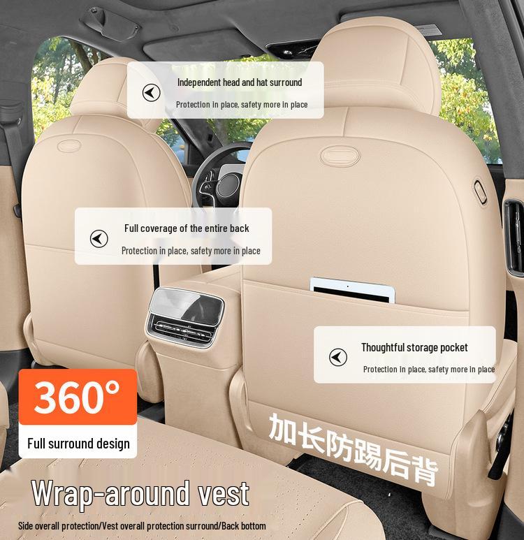 AITO M9 Suede Seat Cushions, Fit for 25 Models, All-Season, Suitable for Five/Six-Seater Cars - Car Accessories