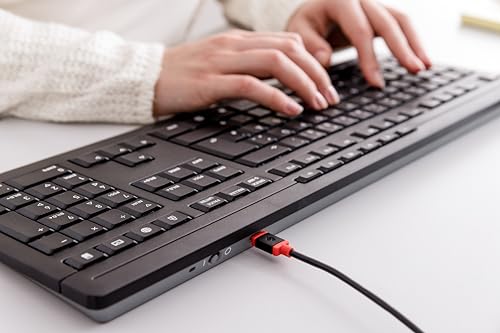 Cherry Stream Desktop Recharge Keyboard and Mouse Set Wireless Black