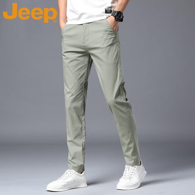 JEEP Men s Ice-Cool Breathable Casual Straight-Leg Pants 32