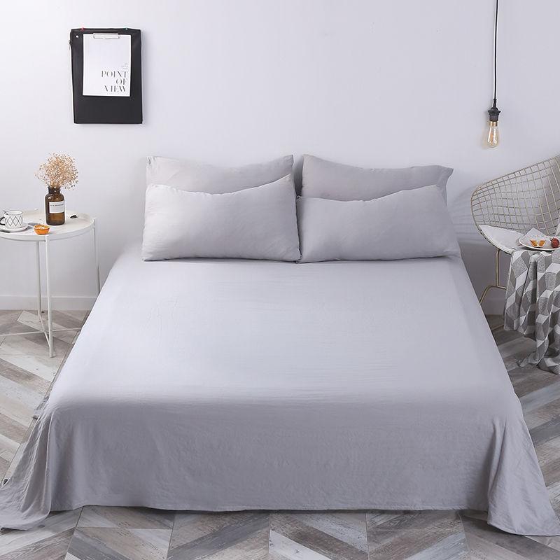 Flat Sheet Soft Skin-friendly Washable Bedspread Simple Protector Dust-proof Students Bedding Fitter Mattress Cover Comfortable