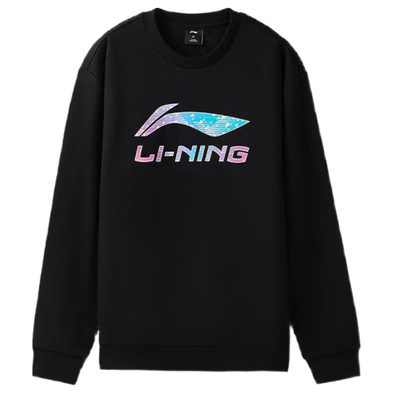 Li-Ning Men s Fleece Lined Round Neck Sweatshirt L