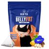 BLUE TEA - Belly Tea - 30 Tea Bags - Pyramid Plant Based | Caffeine Free - Herbal Tea - Sugar Free | Zipper Pack