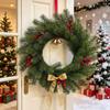 Red Berries Christmas Pine Wreath Evergreen Frosted Pine Berry Wreath  Home Wedding