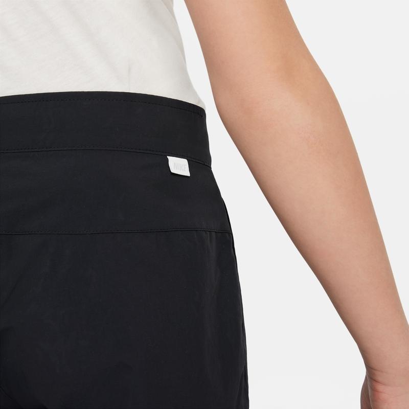 Nike Knitted Sports Pants Solid Color Elastic Waist Casual Big Kids Long Pants Kids bottoms Black DM8117