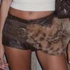 Plush Leather Waist Cincher Fashionable Vintage Waistband Hiphop Jeans Belt for Jackets and Dresses